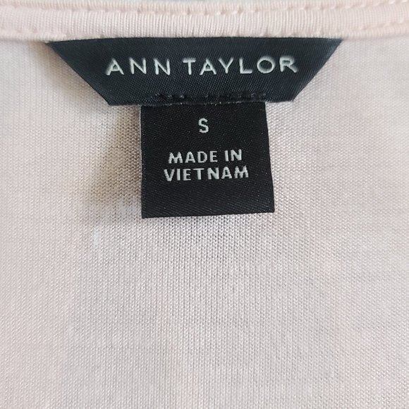Ann Taylor Light Pink Mixed Jersey Tank - NWOT - Picture 4 of 5
